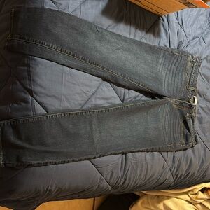 SO size 11 skinny jeans a dark wash